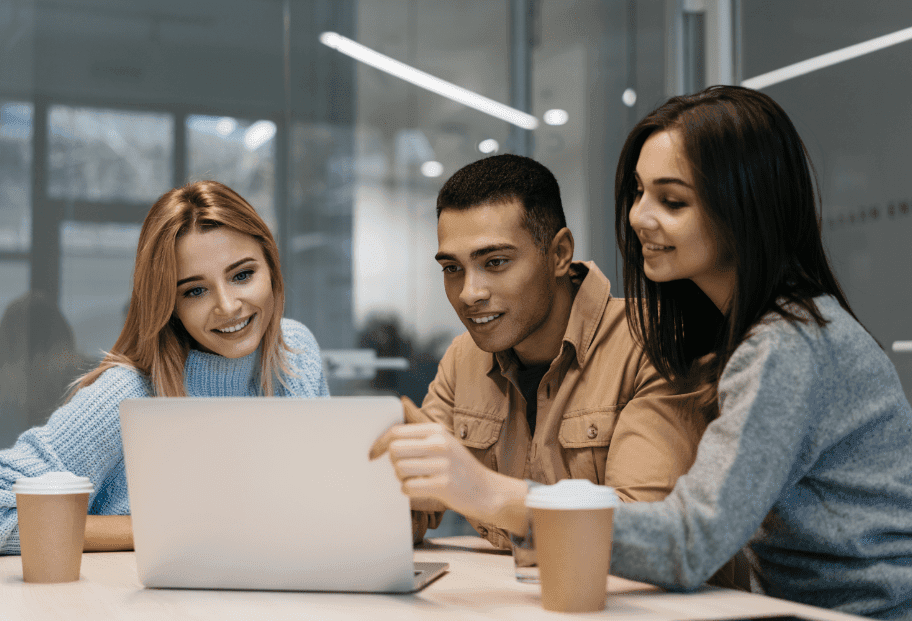 group-happy-multiracial-students-studying-together-distance-learning-online-education-concept
