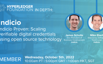 Hyperledger In-depth with Indicio: Indicio Proven – Scaling verifiable digital credentials using open source technology