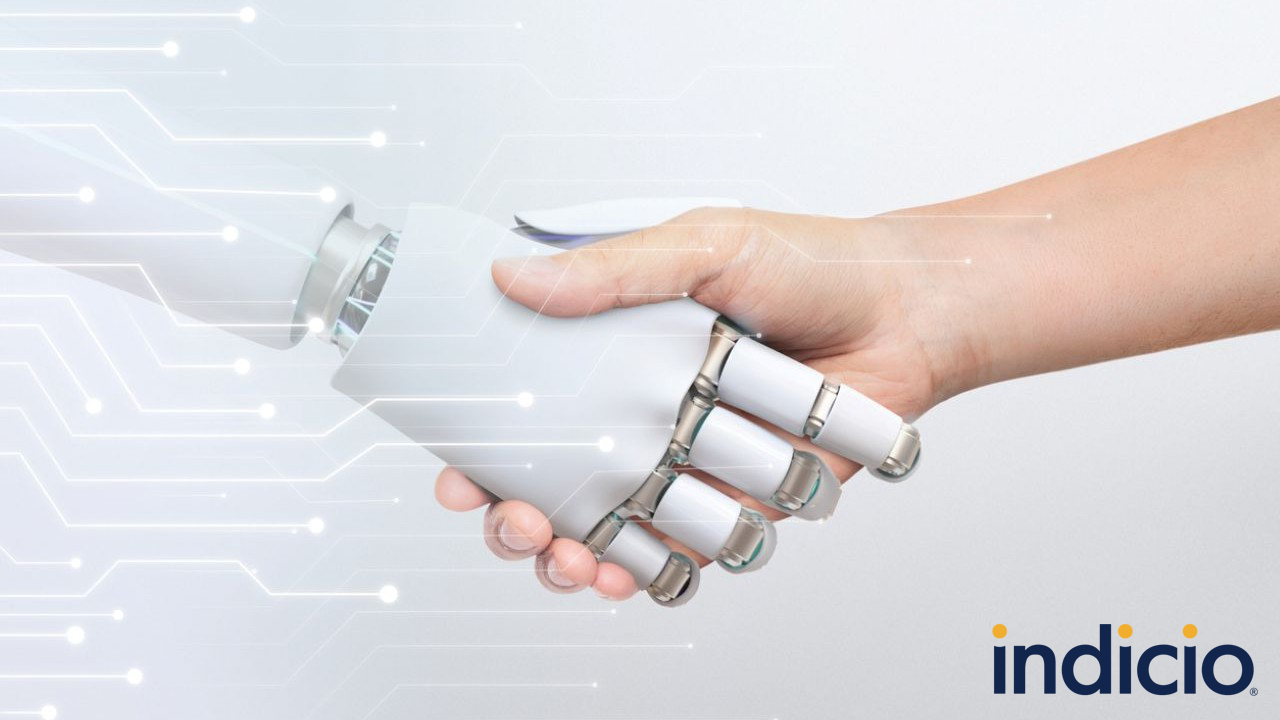 Robot human hand Indicio